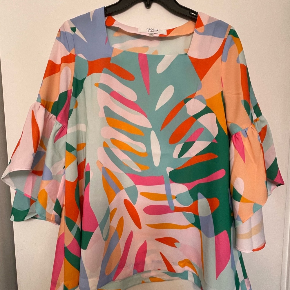 3/4 sleeve colorful top